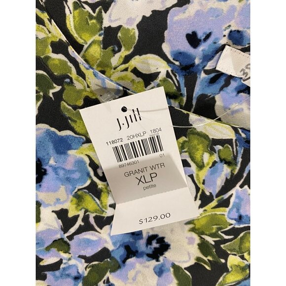 NWT J. Jill Women's Granite Watery Bloom Sleeveless Dress - XLP - Picture 7 of 12